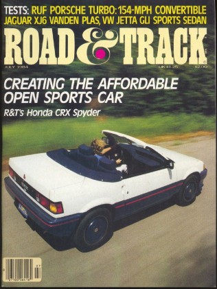 ROAD & TRACK 1984 JULY - RUF TURBO, CRX, GULDSTRAND